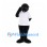 Gorilla Mascot Costume in Black with White T-Shirt