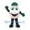 Egg Mascot Costume with Green Cap and Smiling Face