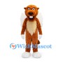 Angel Beaver Mascot Costume with White Wings and Cream Chest