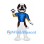 Dog Mascot Costume in Brown and White with Blue Shirt