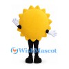 Sun Mascot Costume in Yellow with Black Sunglasses and White Gloves