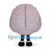 Brain Mascot Costume in Pink with Raised Fold Details