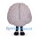 Brain Mascot Costume in Pink with Raised Fold Details