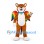 Tiger Mascot Costume with Rainbow Wings and Blue Collar