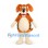 Dog Mascot Costume in Orange Brown with Cream Belly and Red Collar