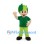 Boy Mascot Costume with Green Leaf Hair and Green Shirt