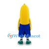 Banana Mascot Costume with Blue Shorts and Green Shoes