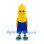 Banana Mascot Costume with Blue Shorts and Green Shoes