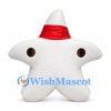 White Star Mascot Costume with Red Headband