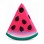 Watermelon Slice Mascot Costume with Black Seeds