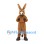 Brown Donkey Mascot Costume with Long Ears