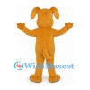 Golden Dog Mascot Costume with Brown Belly Patch