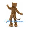 Spotted Cheetah Mascot Costume with Long Tail