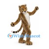 Spotted Cheetah Mascot Costume with Long Tail