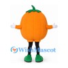 Pumpkin Mascot Costume with Green Stem and Black Legs