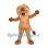 Lion Mascot Costume in Tan with Shaggy Mane