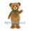 Teddy Bear Mascot Costume with Green Bow Tie