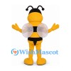 Bee Mascot Costume with Black Stripes and White Wings
