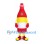 Red Sauce Bottle Mascot Costume with Yellow and White Label