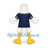 Bald Eagle Mascot Costume with Navy Sports Shirt