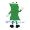 Dollar Bill Mascot Costume in Green and White
