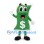 Dollar Bill Mascot Costume in Green and White