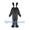 Black and White Badger Mascot Costume