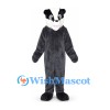 Black and White Badger Mascot Costume