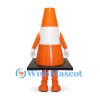 Traffic Cone Mascot Costume in Orange and White