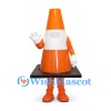 Traffic Cone Mascot Costume in Orange and White