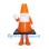 Traffic Cone Mascot Costume in Orange and White