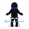 Orca Mascot Costume with Blue Collar