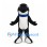 Orca Mascot Costume with Blue Collar