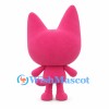 Pink Cat Mascot Costume with Oversized Pointed Ears