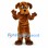 Brown Dog Mascot Costume with Red Collar