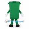 Green Wheelie Bin Mascot Costume with White Gloves