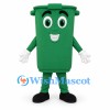Green Wheelie Bin Mascot Costume with White Gloves