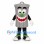 Gray Trash Can Mascot Costume with Green Nose