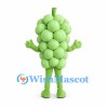 Green Grapes Mascot Costume with Rounded Grape Clusters