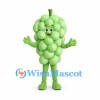 Green Grapes Mascot Costume with Rounded Grape Clusters