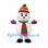 Snowman Mascot Costume with Striped Knit Hat and Scarf