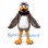 Brown Eagle Mascot Costume with White Head and Orange Feet
