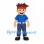 Boy Mascot Costume with Red Headband, Blue Shirt and Jeans