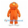 Orange Monster Mascot Costume with Yellow Nose