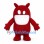 Red Monster Mascot Costume with Large White Grin