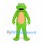 Green Frog Mascot Costume with Yellow Belly and Ring Spots