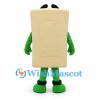 Cheese Block Mascot Costume with Green Arms and Legs