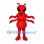 Red Ant Mascot Costume with Black Eye Mask and Four Arms