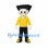 Boy Mascot Costume with Black Spiky Hair and Yellow Shirt