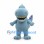 Light Blue Dinosaur Mascot Costume with Purple Back Spikes